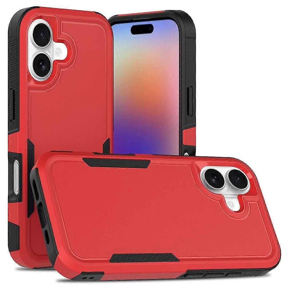 Capa de Telefone à Prova de Choque 2 em 1 PC + TPU Compatível para iPhone 17