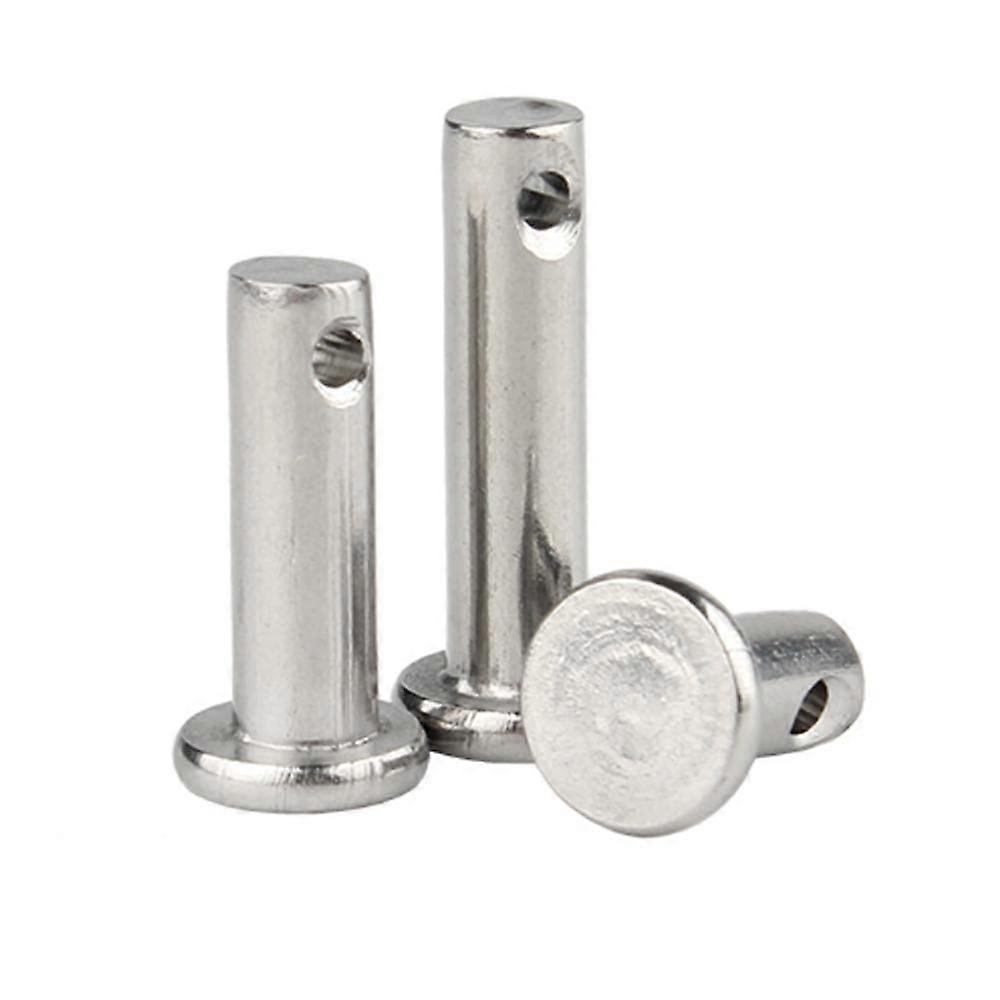 304 stainless steel pin, M3 M4 M5 M6 M8 M10, flat head with circle pin, GB882 locating pin M6 x 25 5 pieces