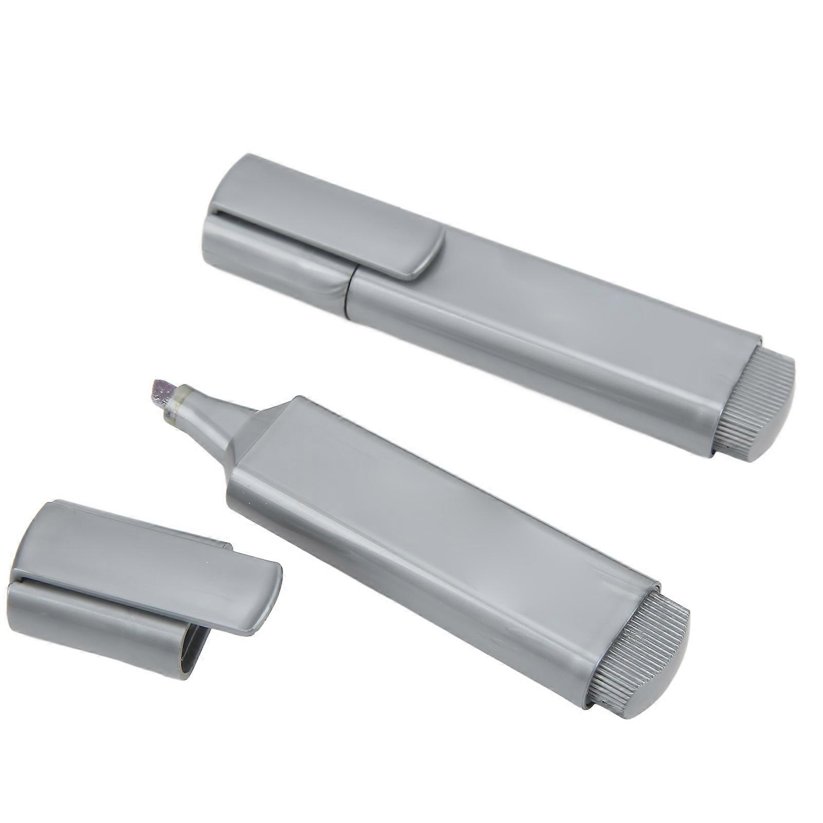 10Pcs Highlighter Metallic Color Odorless Uniform Color Ergonomic Design Stain Repellent Fadeless Metallic Highlighter