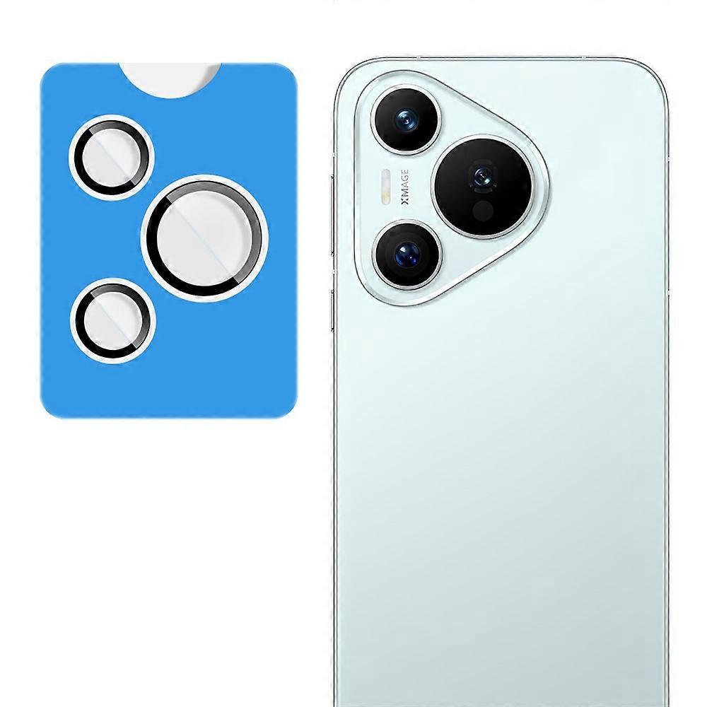 IMAK Compatible For Huawei Pura 70 Tempered Glass Camera Lens Protector with Self Positioning Frame (Scaled Down Version)