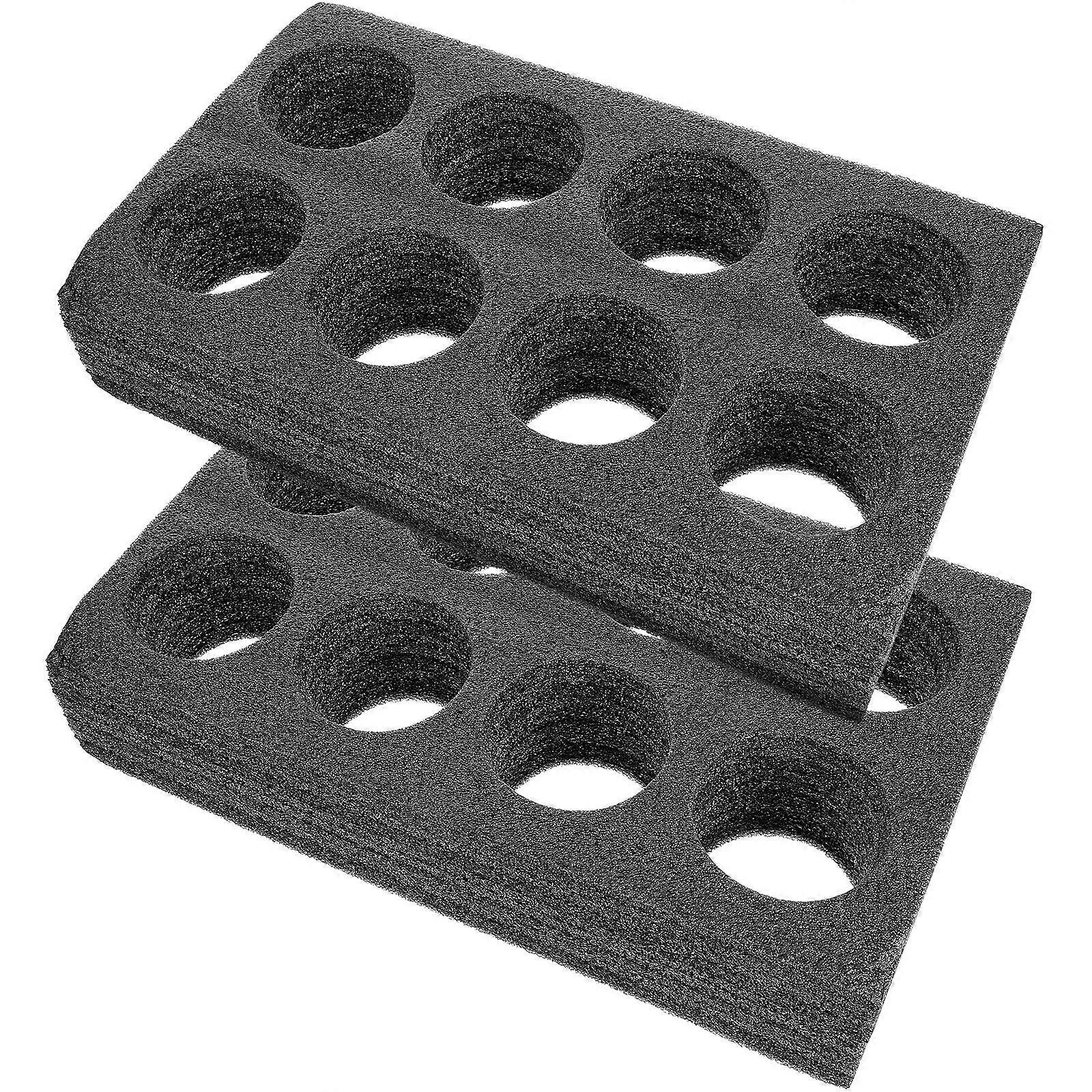 Portable Drink Carrier Tray with EPE Material for Home Use Black Simple Practical Design