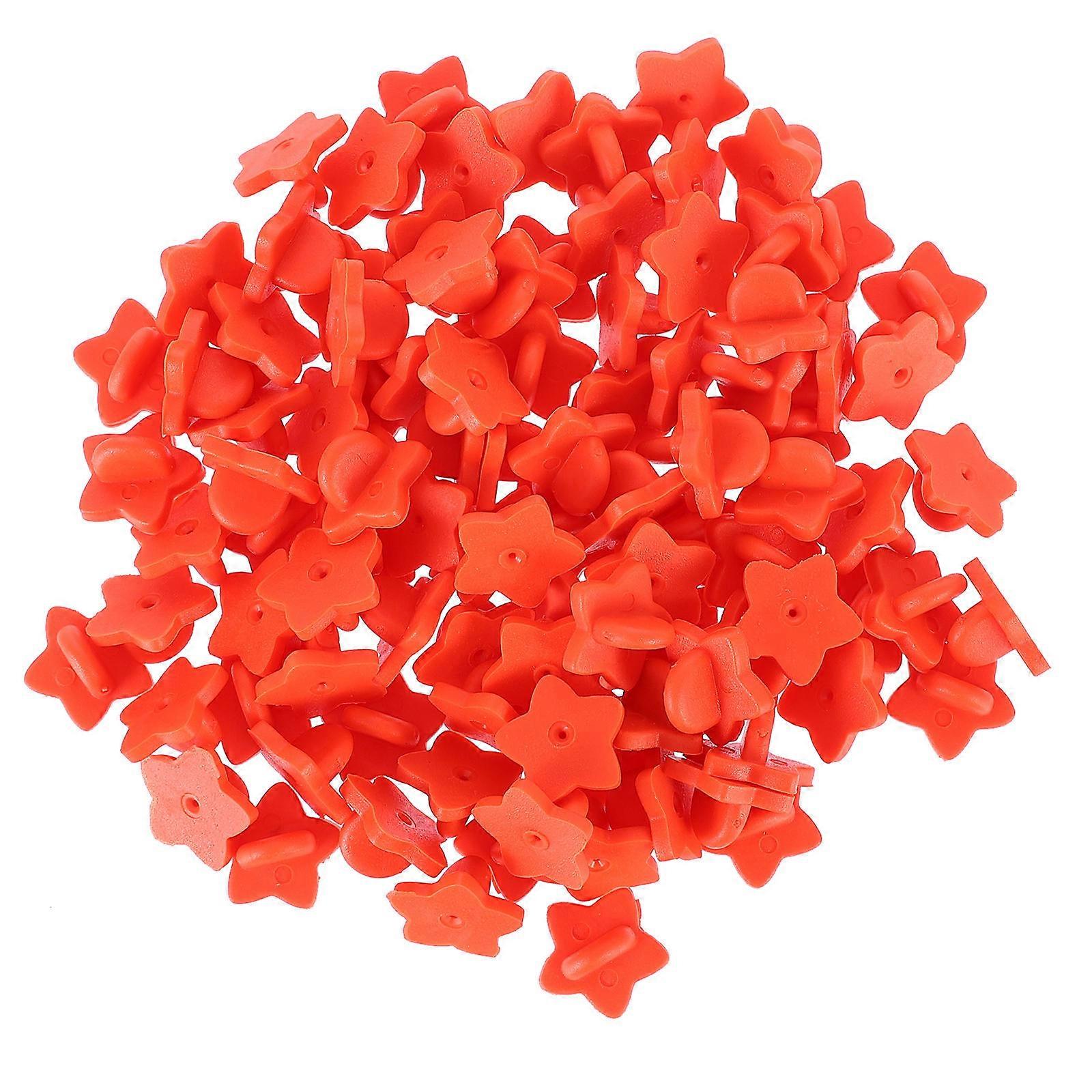 100pcs Star Badge Pin Back Holders for Enamel Pins – Durable Tie Tack Accessories, Bright Design for Crafts, Clothing & Uniforms