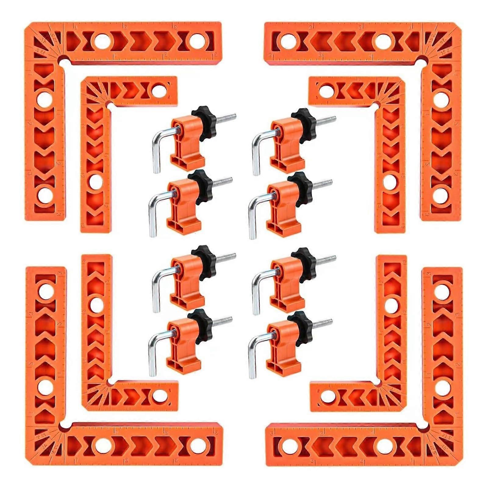 8 Right Angle Corner Clamps for Woodworking, 90Degree Right Angle Clamp for Precise Positioning and Stability for Craft Projects, Multicolored