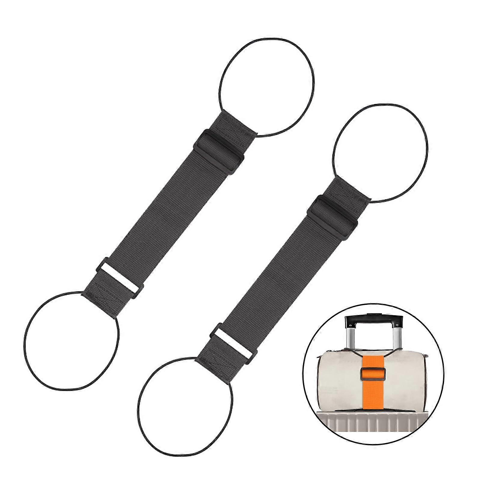 Pack of 2 Luggage Strap, Backpack Attachment Strap, Travel Adjustable Buckle