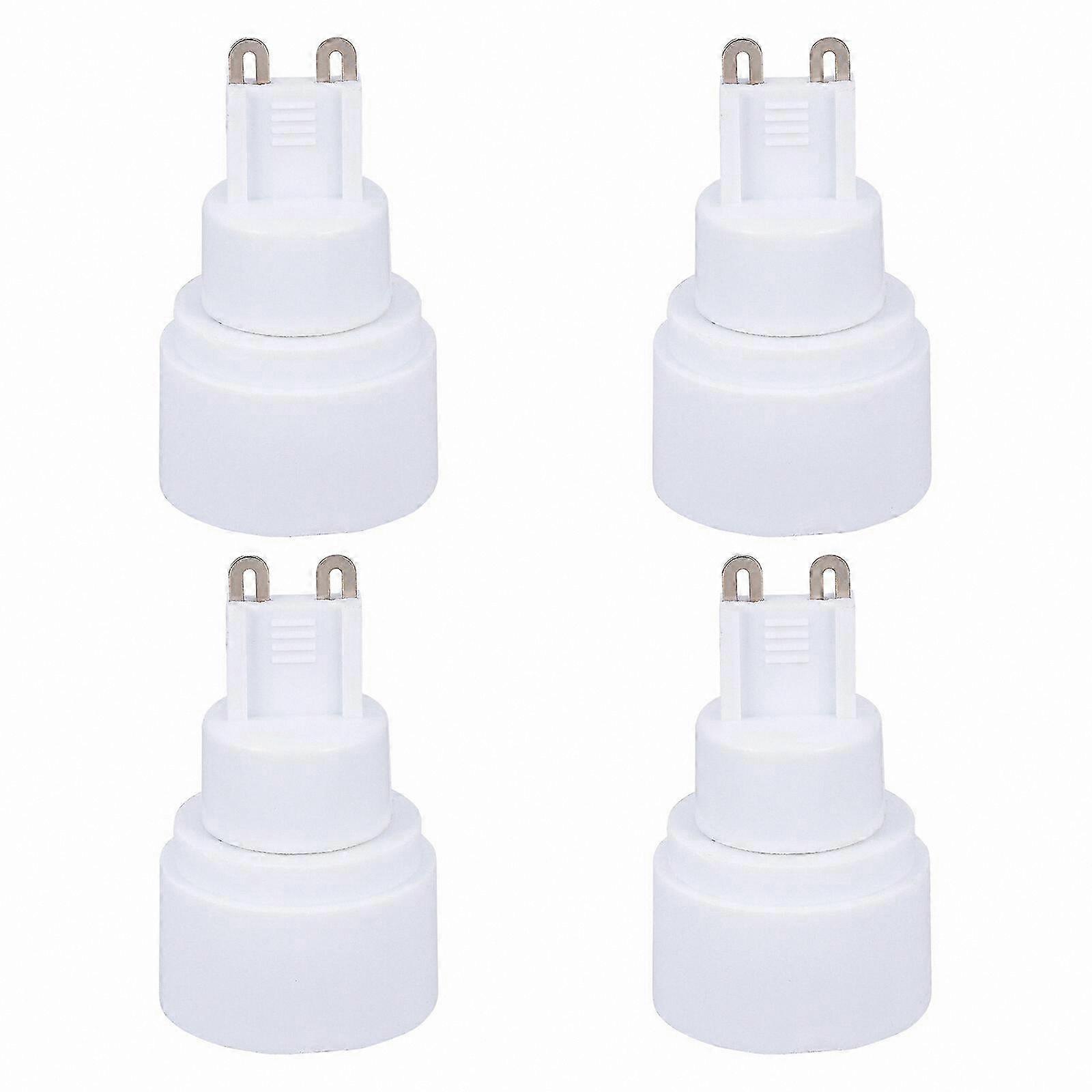 4-Pack G9 to E14 Socket Adapters for Lamp Bulbs
