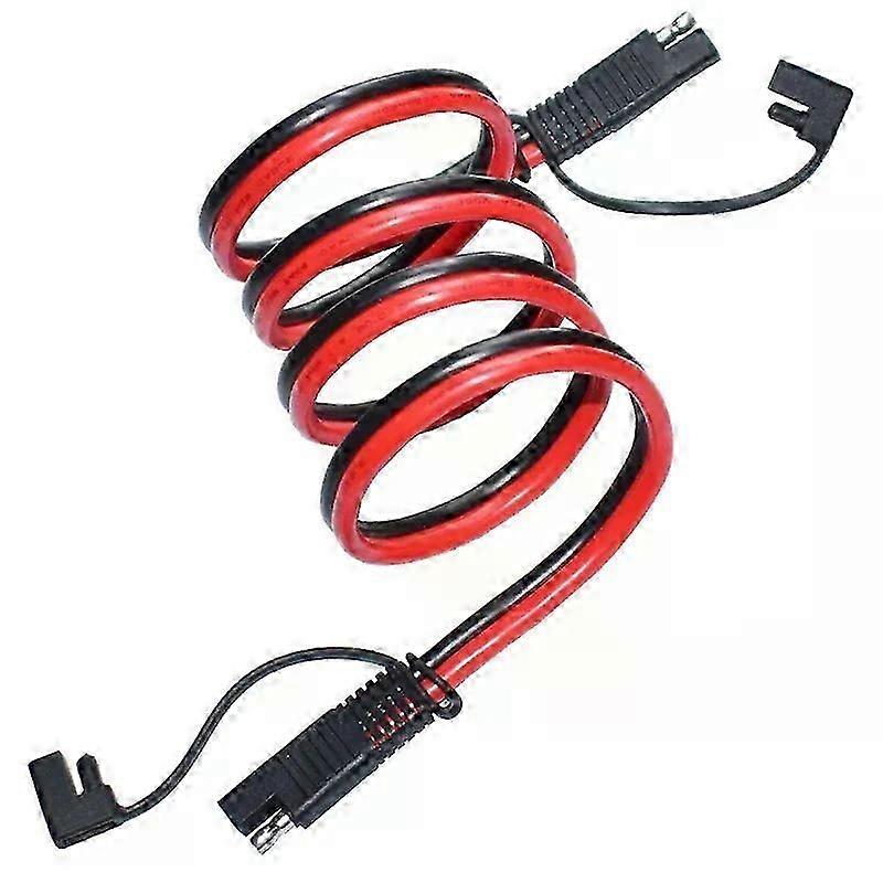 95cm 53mm 10AWG SAE to SAE Quick Disconnect with Cap Power Automotive Panel Extension Cable Fit For Solar Panels Battrey