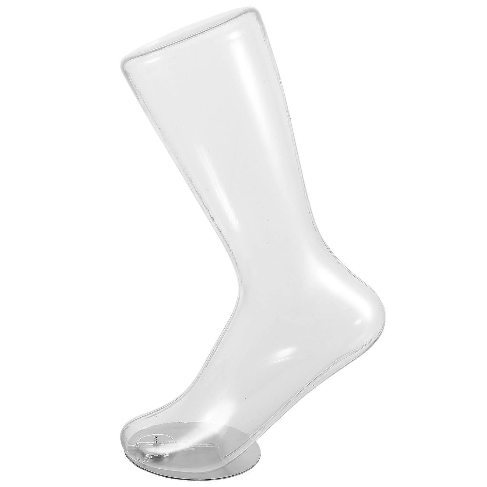 Sock Mannequin Realistic Foot Shape Plastic Foot Model For Jewelry Display In Malls 1Pcs