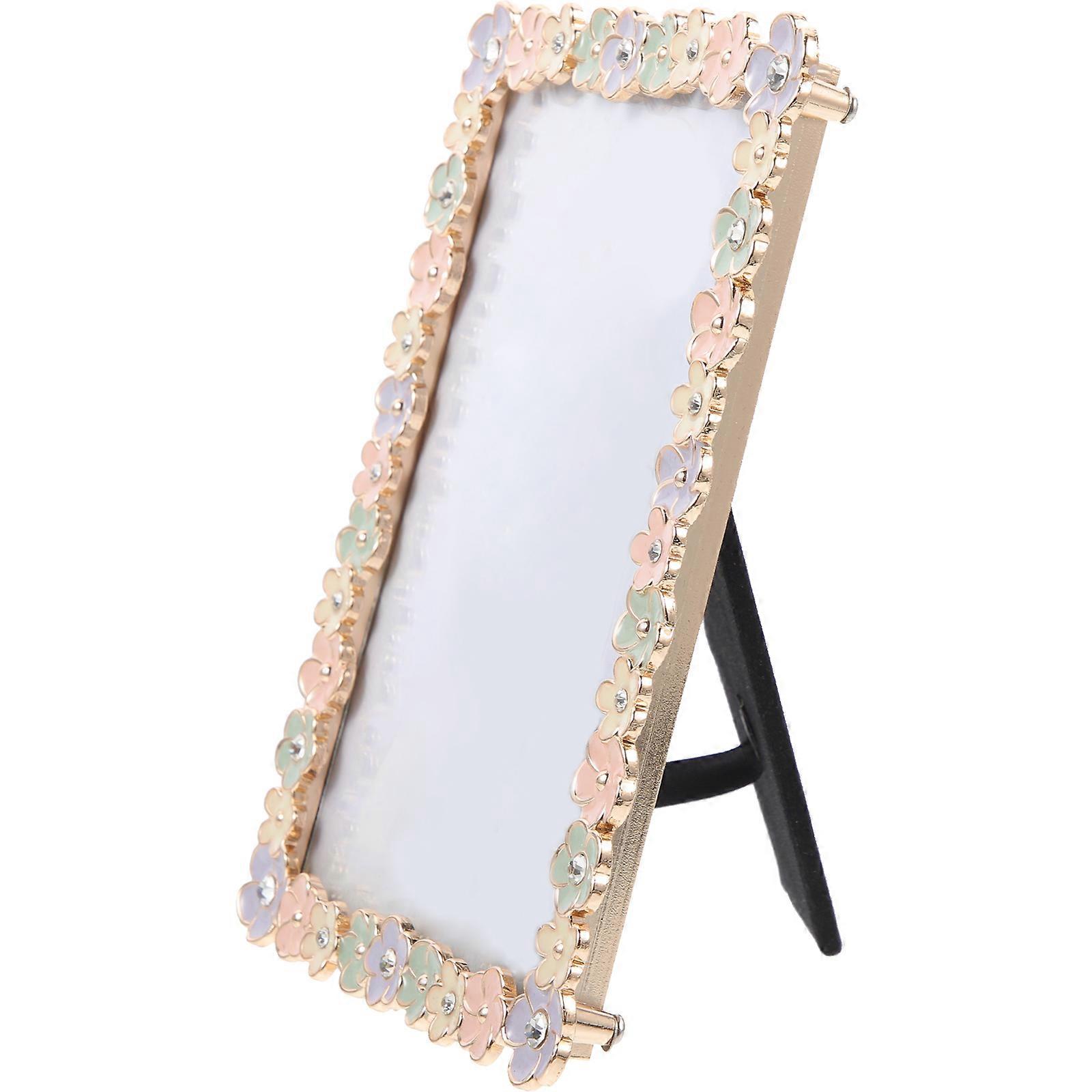 Display Frame Simple Photo Frame Alloy Craftsmanship Desktop Decor Photography Enthusiasts 17X12.3cm 1Pcs