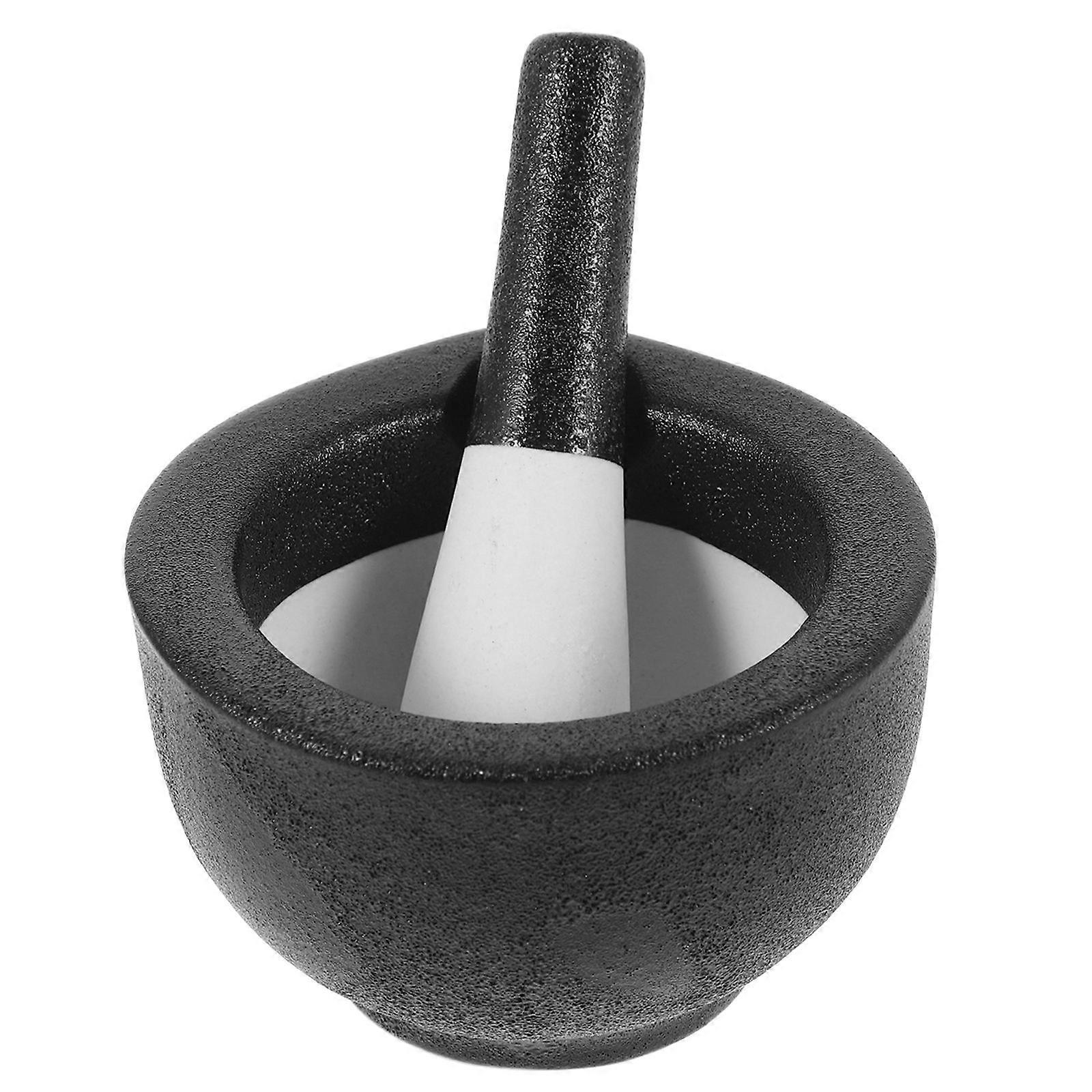 Mini Ceramic Mortar and Pestle Set for Kitchen – Smooth Porcelain Bowl for Easy Spice and Medicine Grinding
