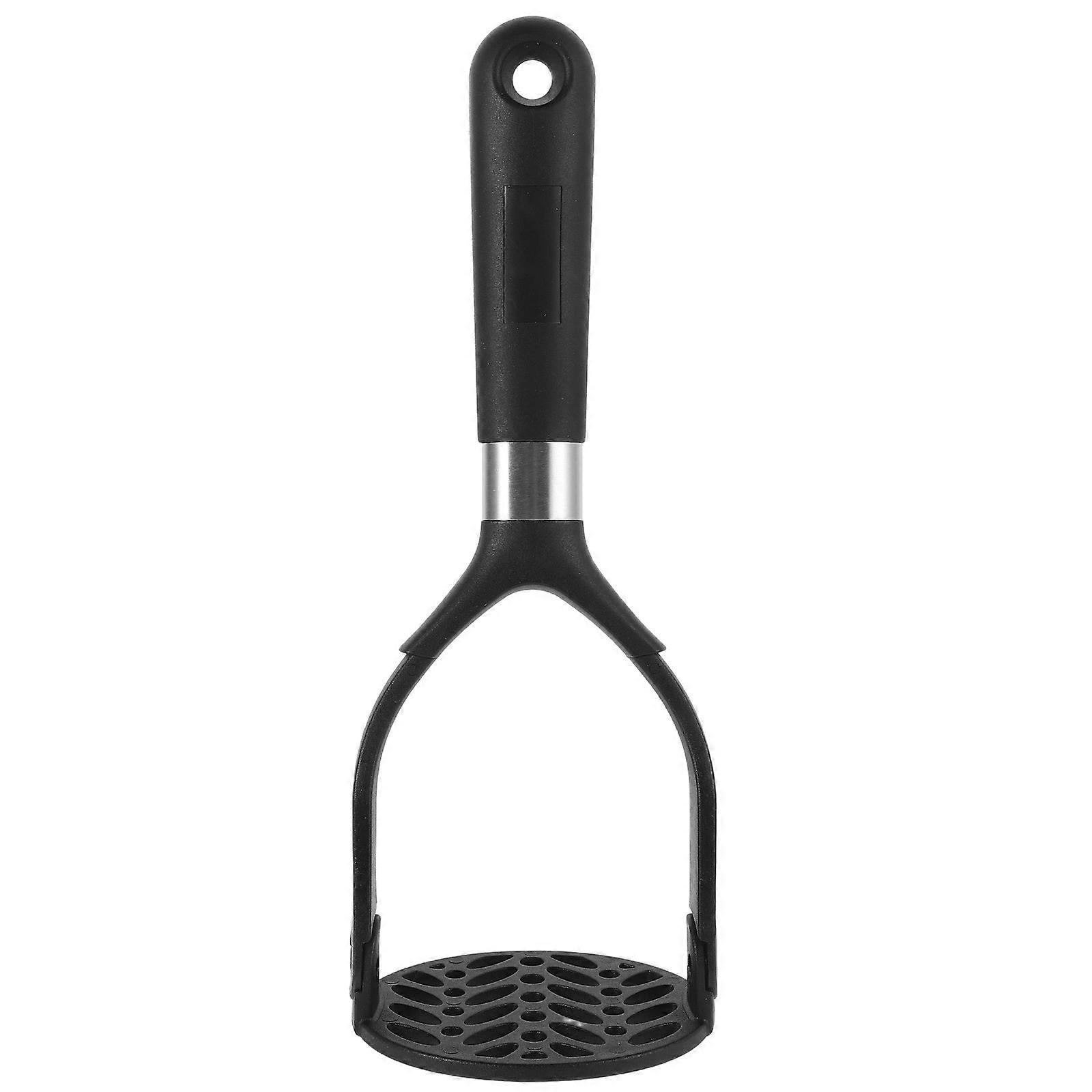 Foldable Manual Potato Masher with Heat Resistant Black Handle – Portable Food Ricer for Mashing Potatoes, Fruits, and Soft Foods – Easy to Clean