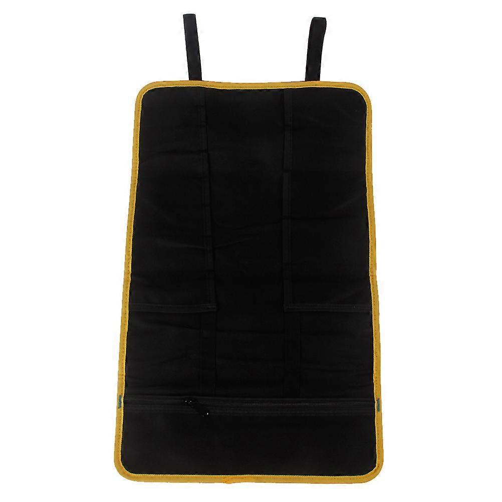 Tool Storage Bag Multi-Functional Canvas Tool Bag Repair Tasks Thickened Design Black 58.5X35.5cm 1Set