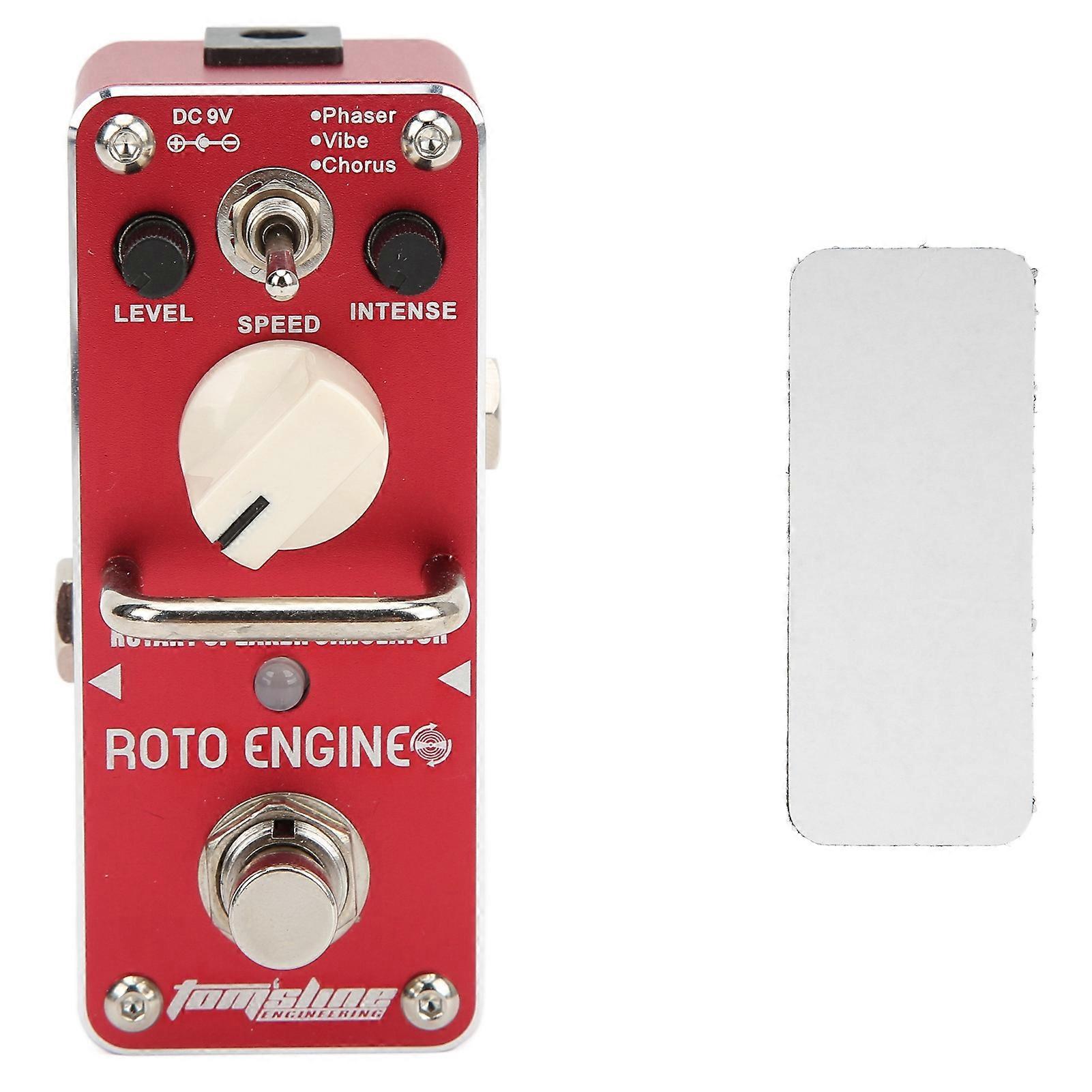 Roterende luidsprekersimulator Pedaal Metaal Rode gitaren Effectpedalen met 3 effectmodi