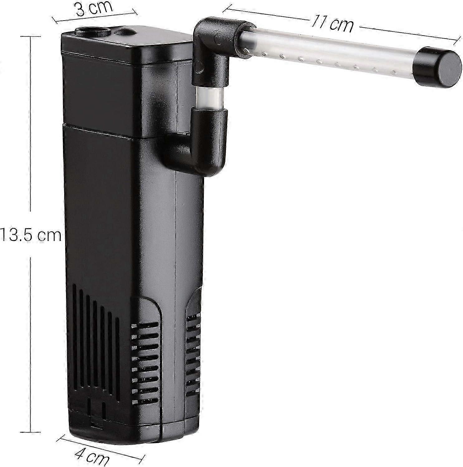 Internal Aquarium Filter for Small Fish Tanks - Versatile Coldwater & Tropical Fish Tank Filter for Optimal Water Quality