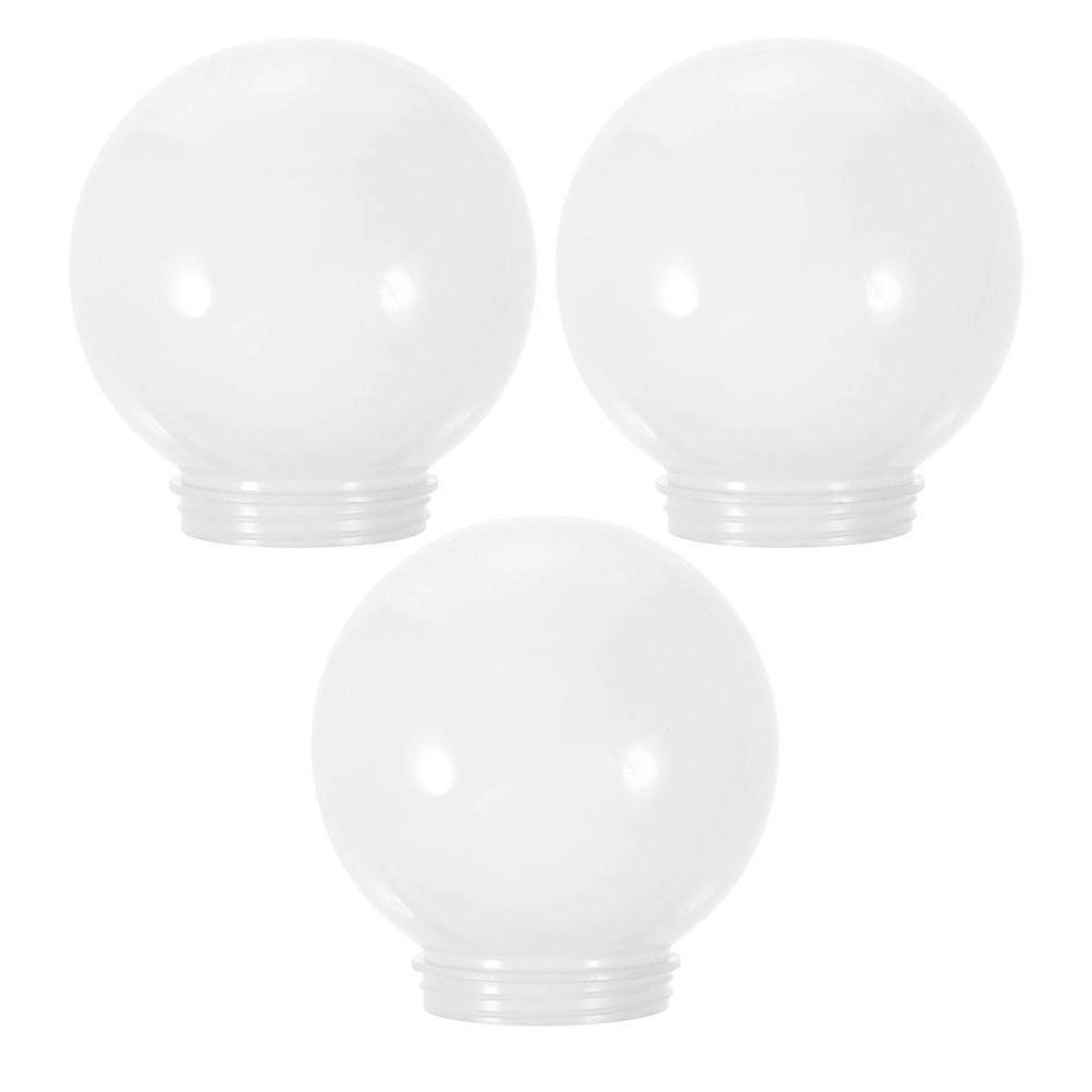 Light Cover For Wall Lamp Acrylic Replacement Globe Sphere Even Illumination For Ceiling Fixtures Patios 3Pcs