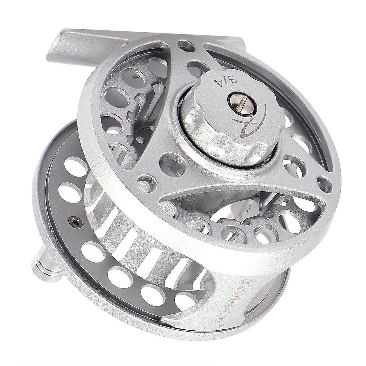 Durable Aluminium Fly Fishing Reel – High Strength Structure, Easy Installation, Professional Use, Silver