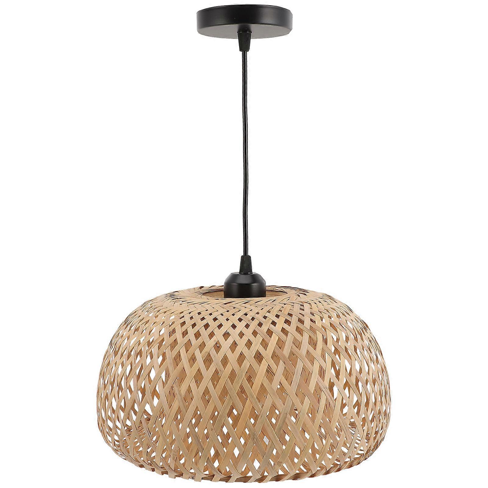 Rustic Style Hanging Lamp with Simple Design for Indoor Use Multi Color Synthetic Material 7.9 Inches