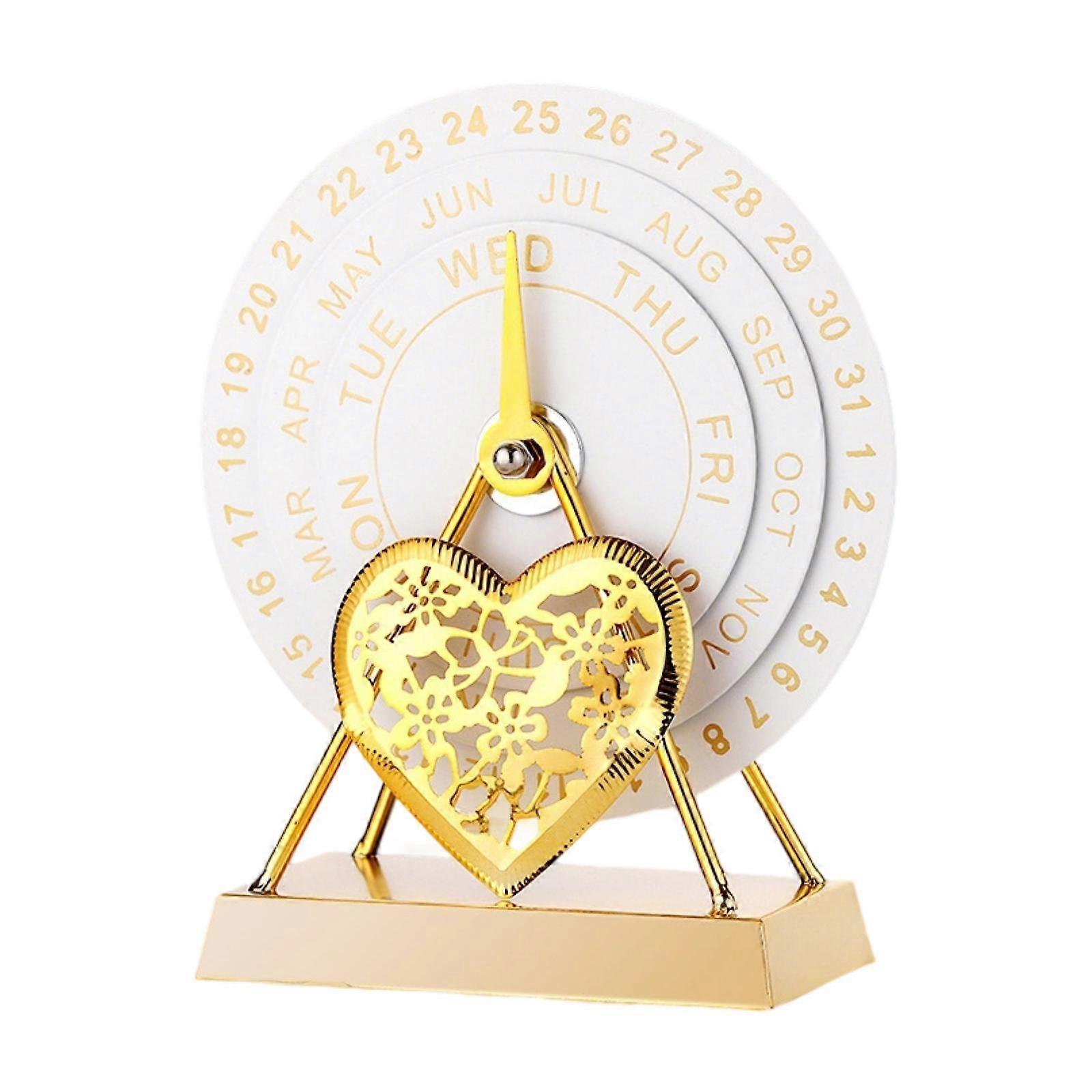Perpetual Desk Calendar,Rotatable,Table Centerpieces,Creative,Disc Calendar