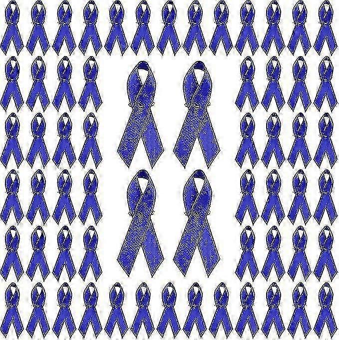 200pcs Ribbon With Safety Pins, Cancer Awareness Pins Ribbon Brooch For Party Event Supplies Clothing Decoration