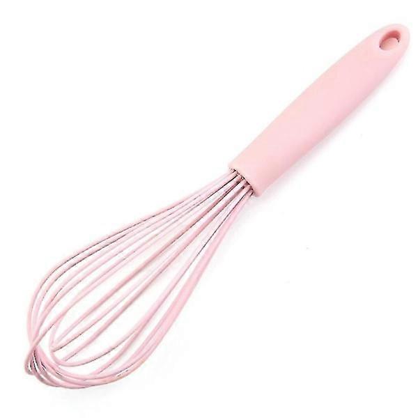 Pink whisk for baking Silicone whisk Hand Morrhr Hand whisk Manual plastic whisk
