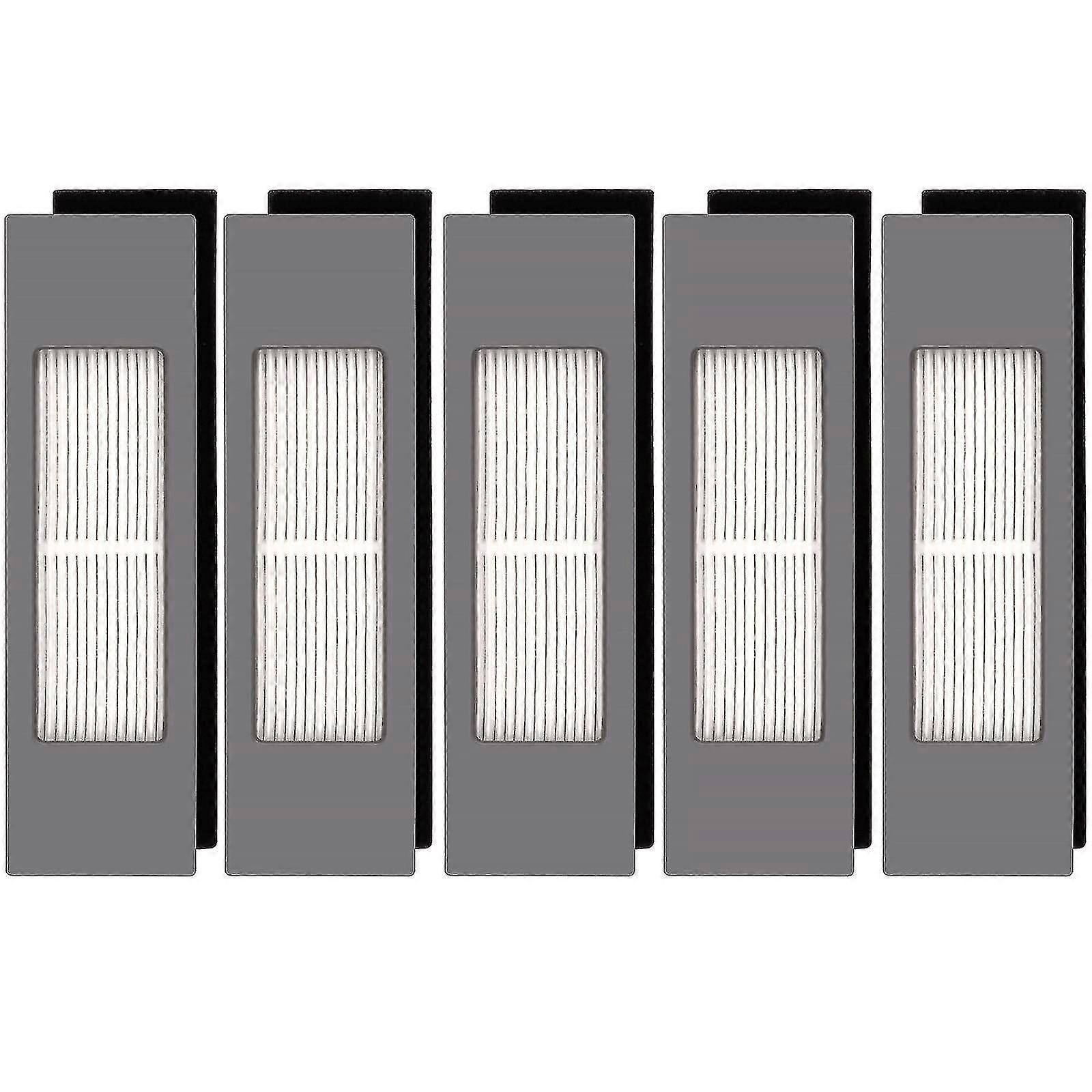 (5 pièces) Filtre Hepa pour Ecovacs Deebot Ozmo 920 950 T8 Aivi Max T9 T5 N5 N7 N8+ N8 Pro Plus Dx55 Dx93 Dj65 Kit de filtres pour aspirateur robot