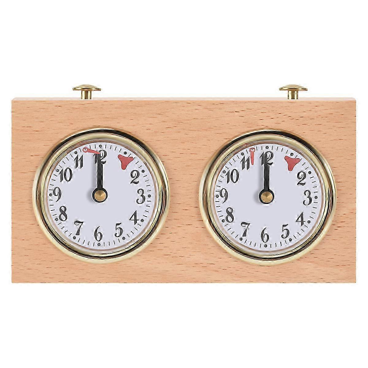 Chess Timer, Professional Digital International Chess Clock, Wooden Count Up Down Chess Timer, Porta