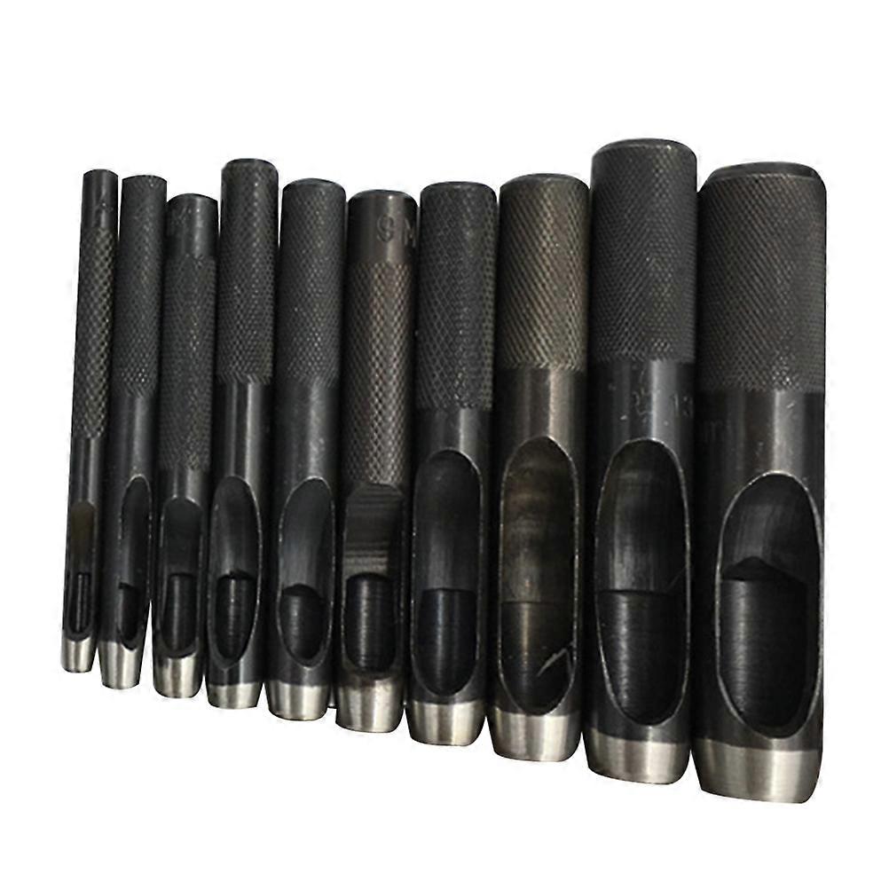 Leatherworking Hole Punch Tool for Belts Bands, Featuring Non Slip Knurled Handle Grip