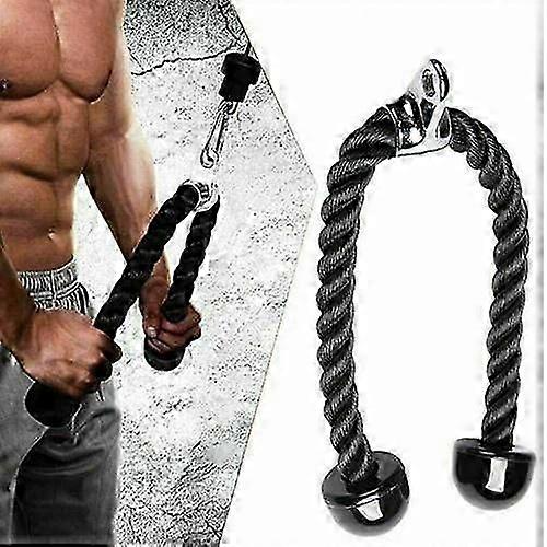 Tricep Rope Gym Press Down Pull Push Cord Multi Lat Bar Cable Attachment Fitness