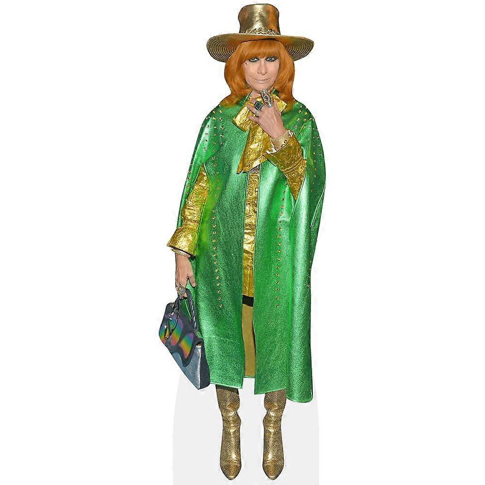 Linda Ramone (Green) Cardboard Cutout (lifesize OR mini size). Standee. Stand Up.