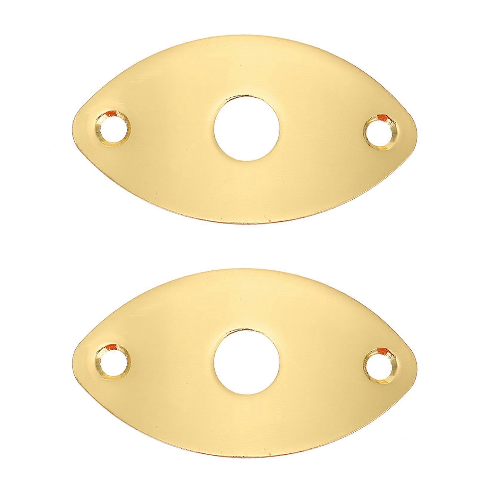 Electric Guitar Jack Supplies 2 Pack Practical Baffles For Daily Use And Instrument Maintenance In Golden With Replace Old Covers Function