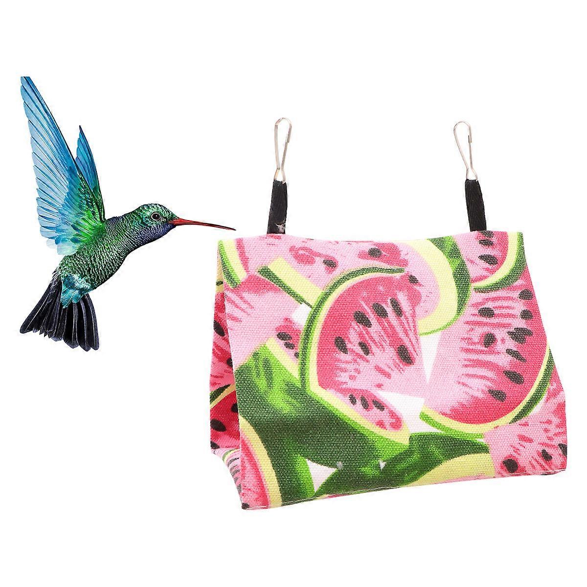 Bird Nest Hanging Hammock For Pet Owners 25X15X18Cm Washable Round Soft Hanging Bed 1Set