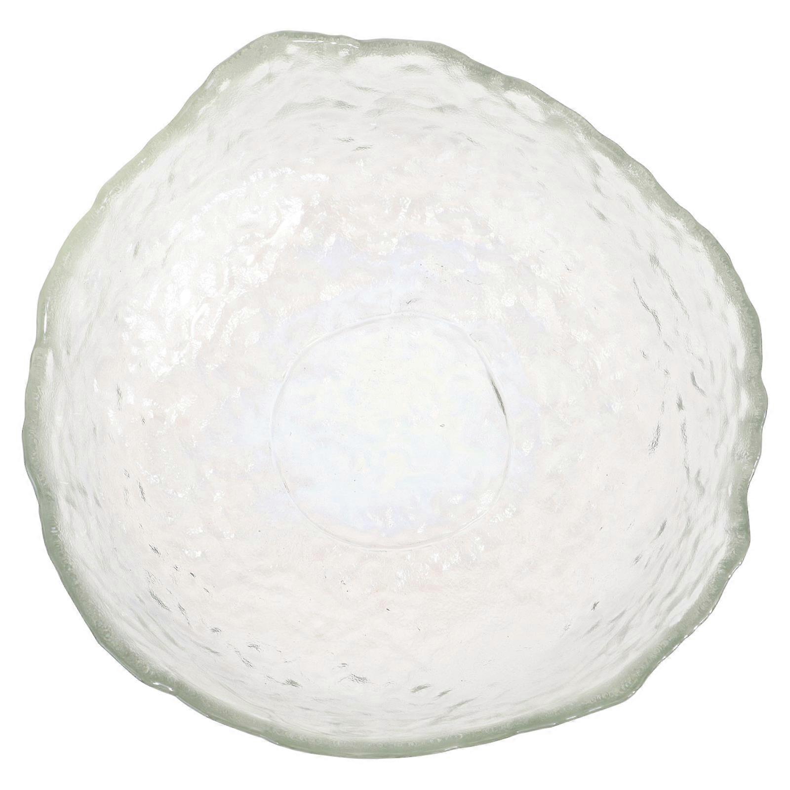 Hammered Pattern Decorative Bowl Suitable For Casual Gatherings Clear Fruit Display 16.5X16.5X7.8CM 1Pcs