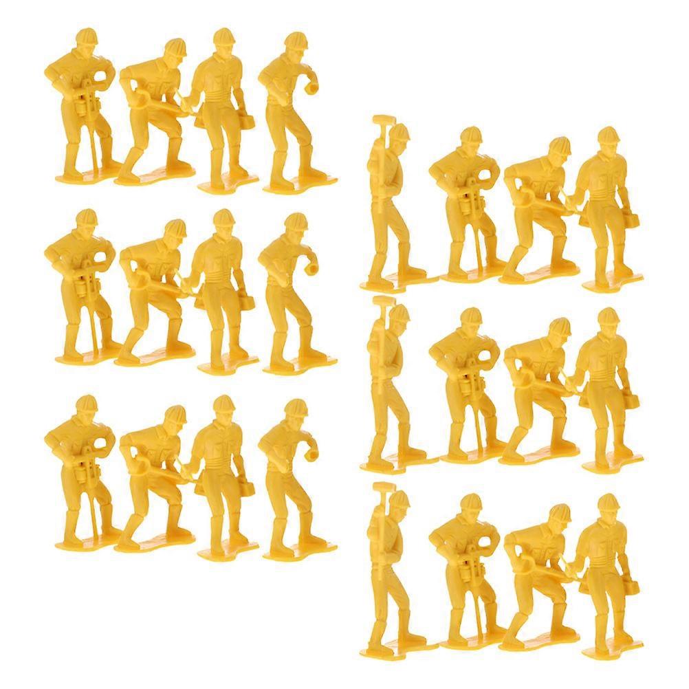 45PCS Engineering Worker Figures Playset Realistic Model People for Creative Play and Learning for Engineering Enthusiasts