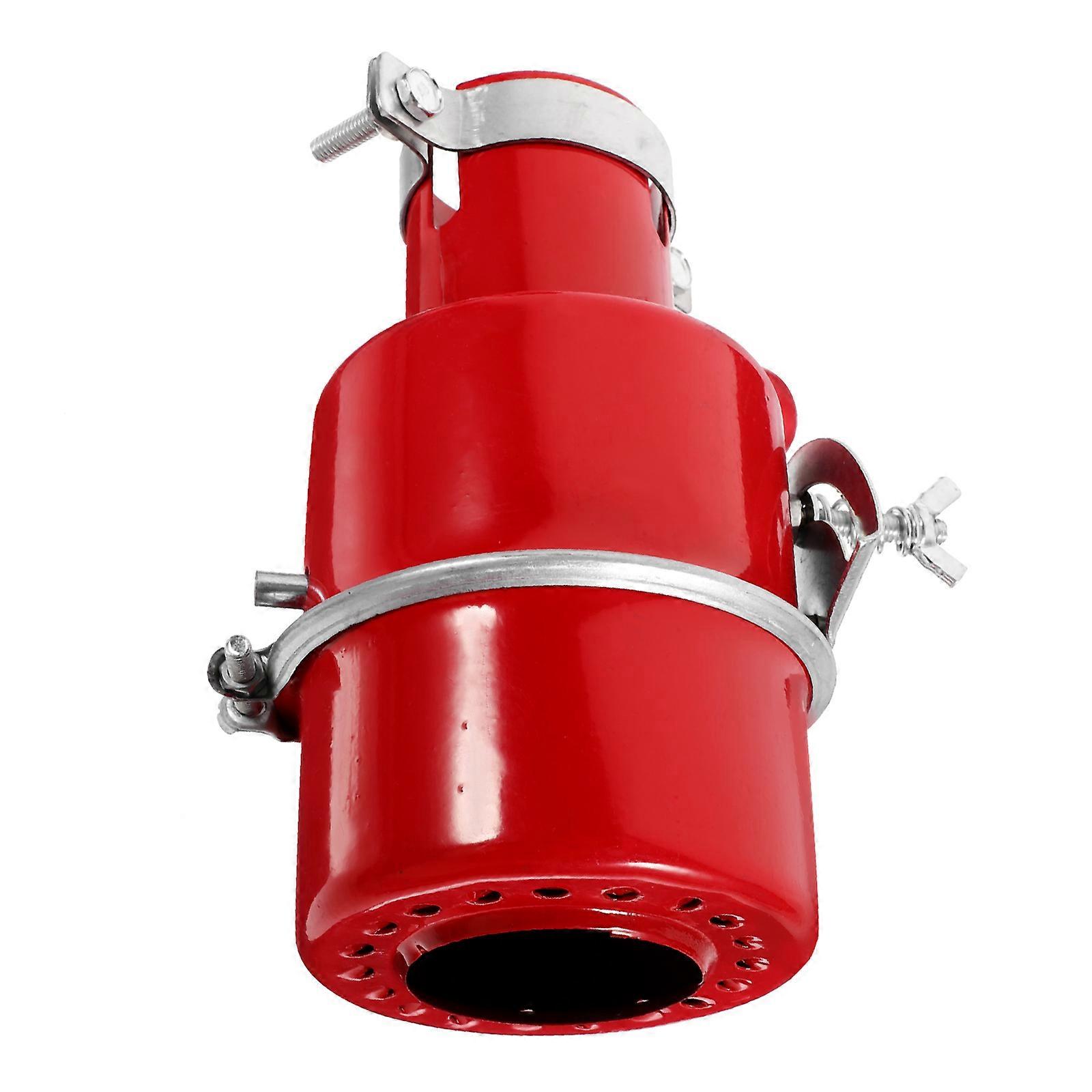 Red Steel Flame Retardant Cap for Car Use and Durable Materials