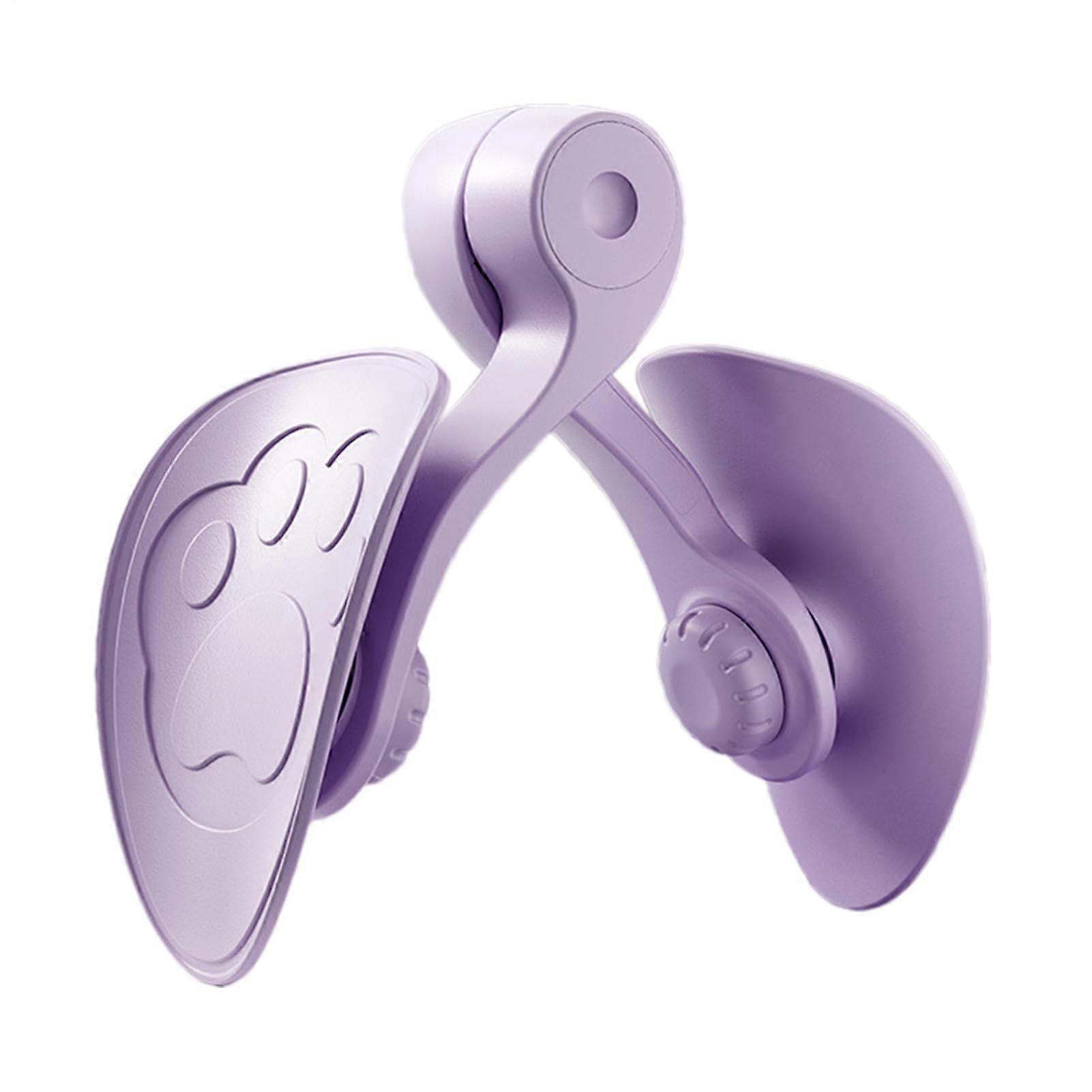 Inner Thigh Leg Trainer, Pelvic Floor Exerciser, Spring Countable Men Thigh Trainer, AntiSlip, 8.27x7.28x2.56 Inches Purple