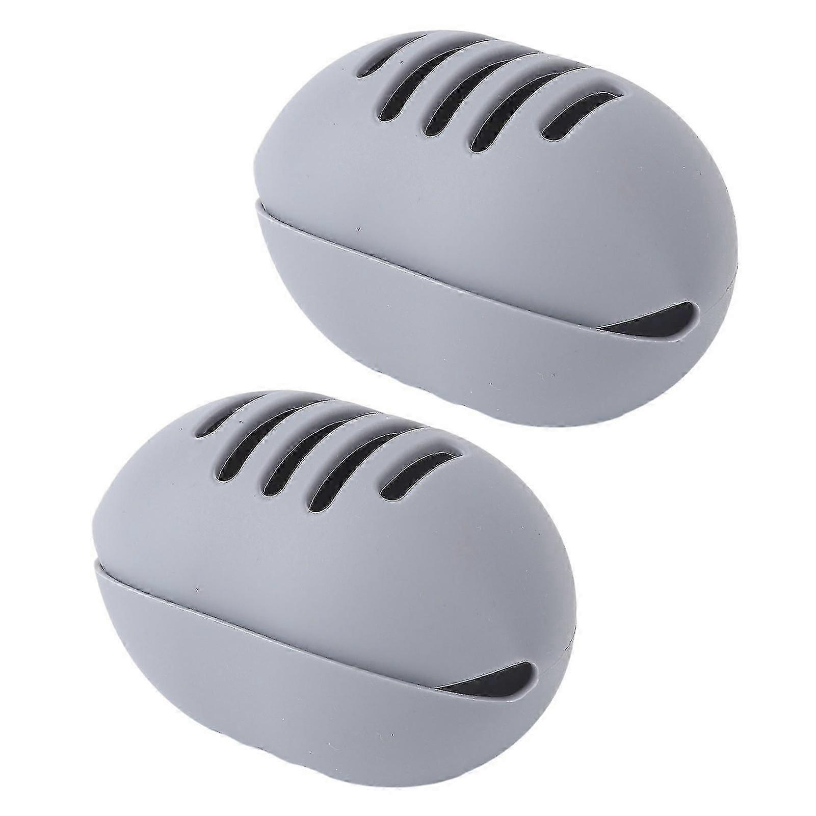 2025 2pcs Makeup Sponge Holder Double Sided Breathable Portable Silicone Makeup