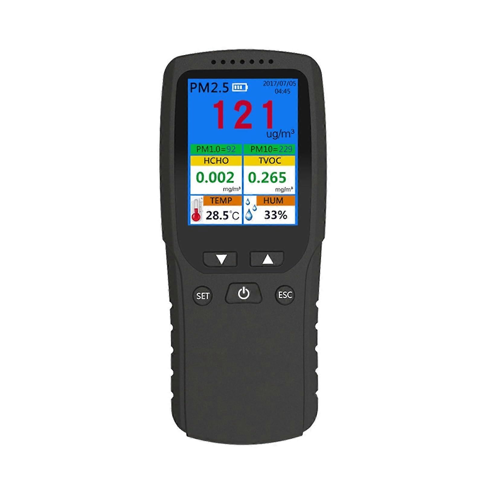 Indoor air quality monitor, Portable PM2.5 detector, Thermohygrometer, Digital air detector