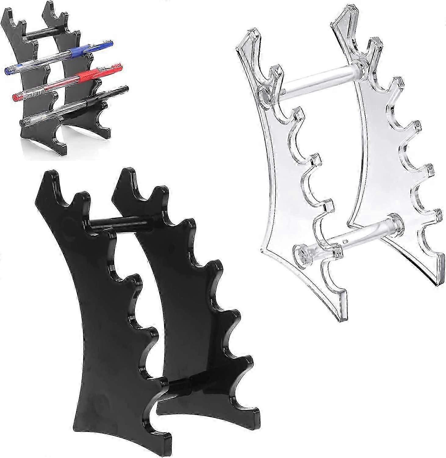 2-Pack Detachable Eyebrow Pencil Display Stands with 6 Slots for Organised Storage