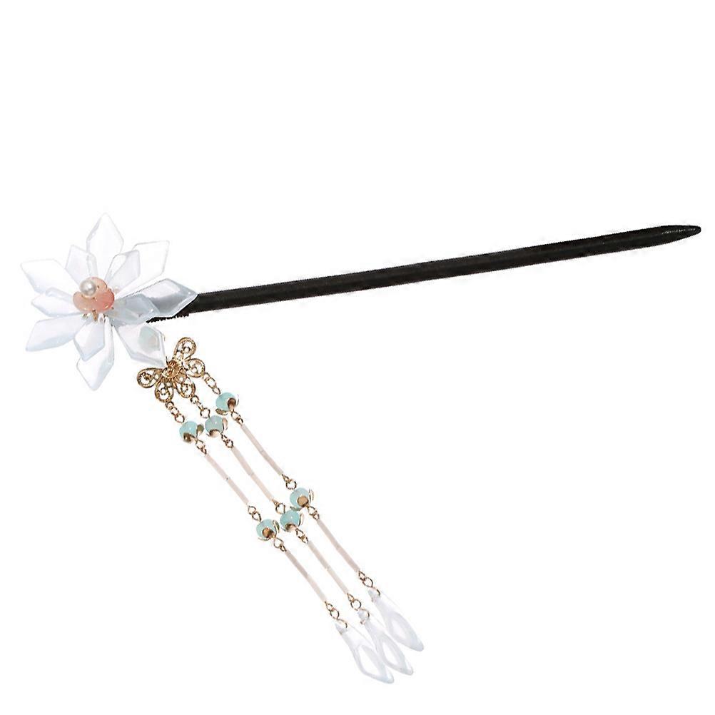 Bâton de cheveux en cristal pour un usage domestique Couleur assortie Style vintage Léger Durable Longue épingle à cheveux