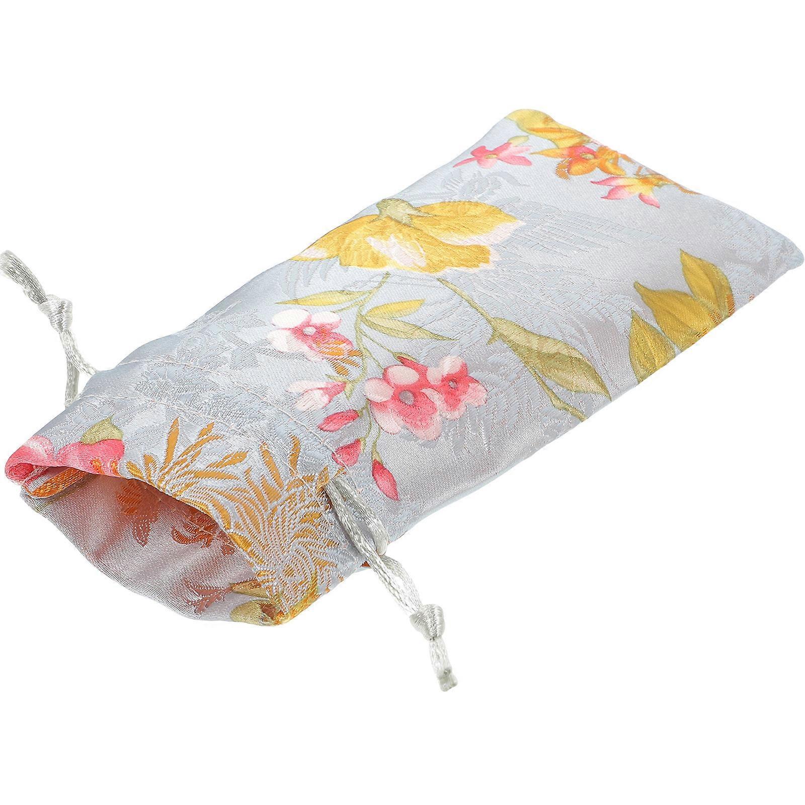 Fabric Bag Reusable Comb Bag for Festivals Cloth Grey Gift Wrapping 1Pack