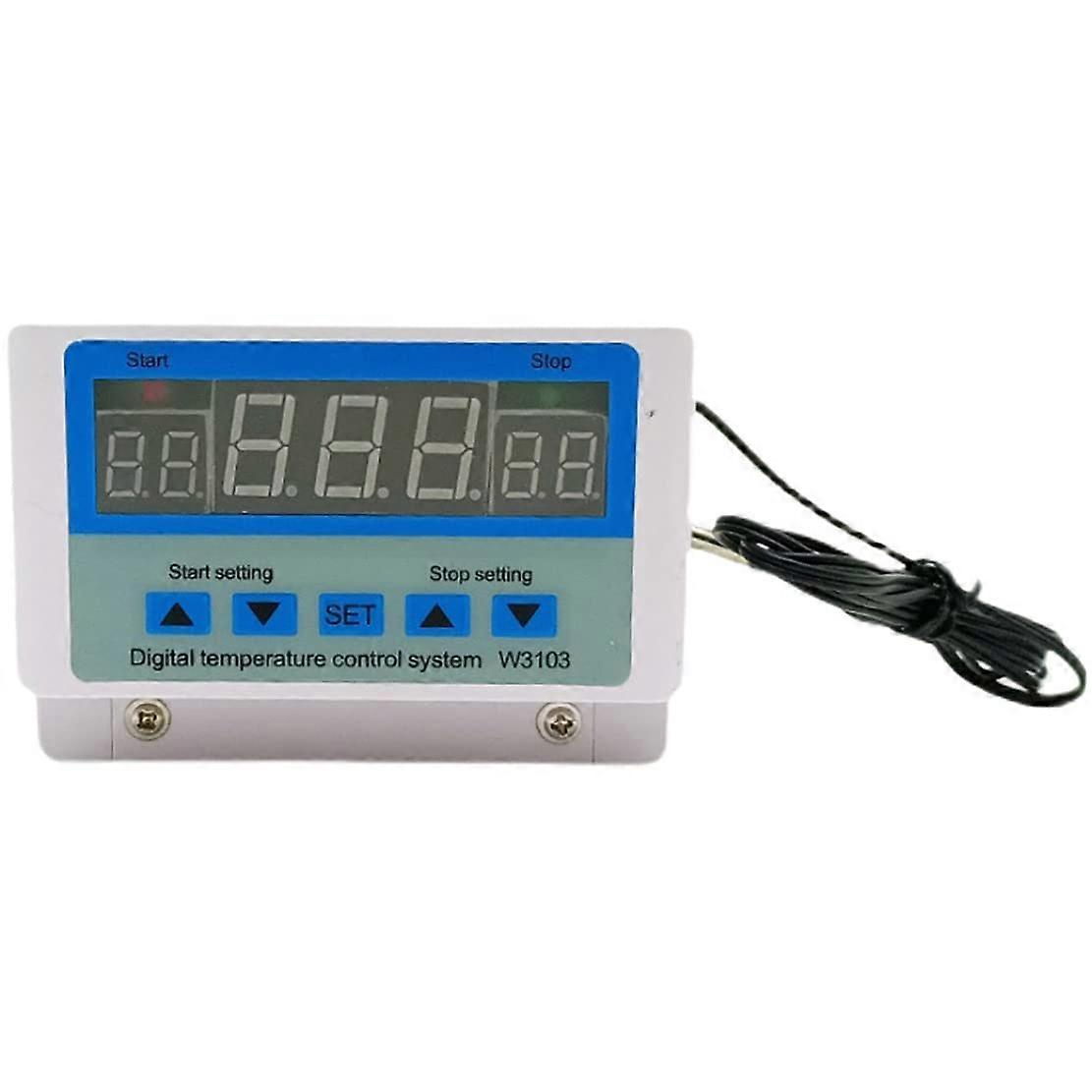 Digital Temperature Controller XH-W3103 220V 5000W Automatic Thermostat with LCD Display for Heating and Cooling Systems