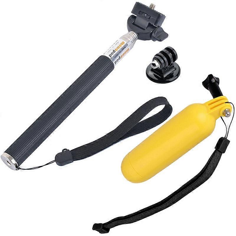 YKD-113 3 in 1 Selfie Stick Monopod + Floating Bobber Tripod Mount Set for GoPro, Insta360, DJI and Other Action Cameras