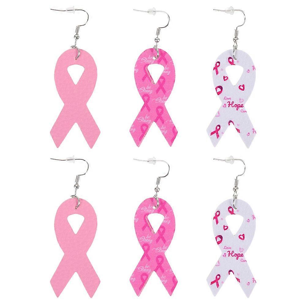 Assorted Color PU Creative Earrings for Decor Lightweight with Ribbon Elements and Excellent Details