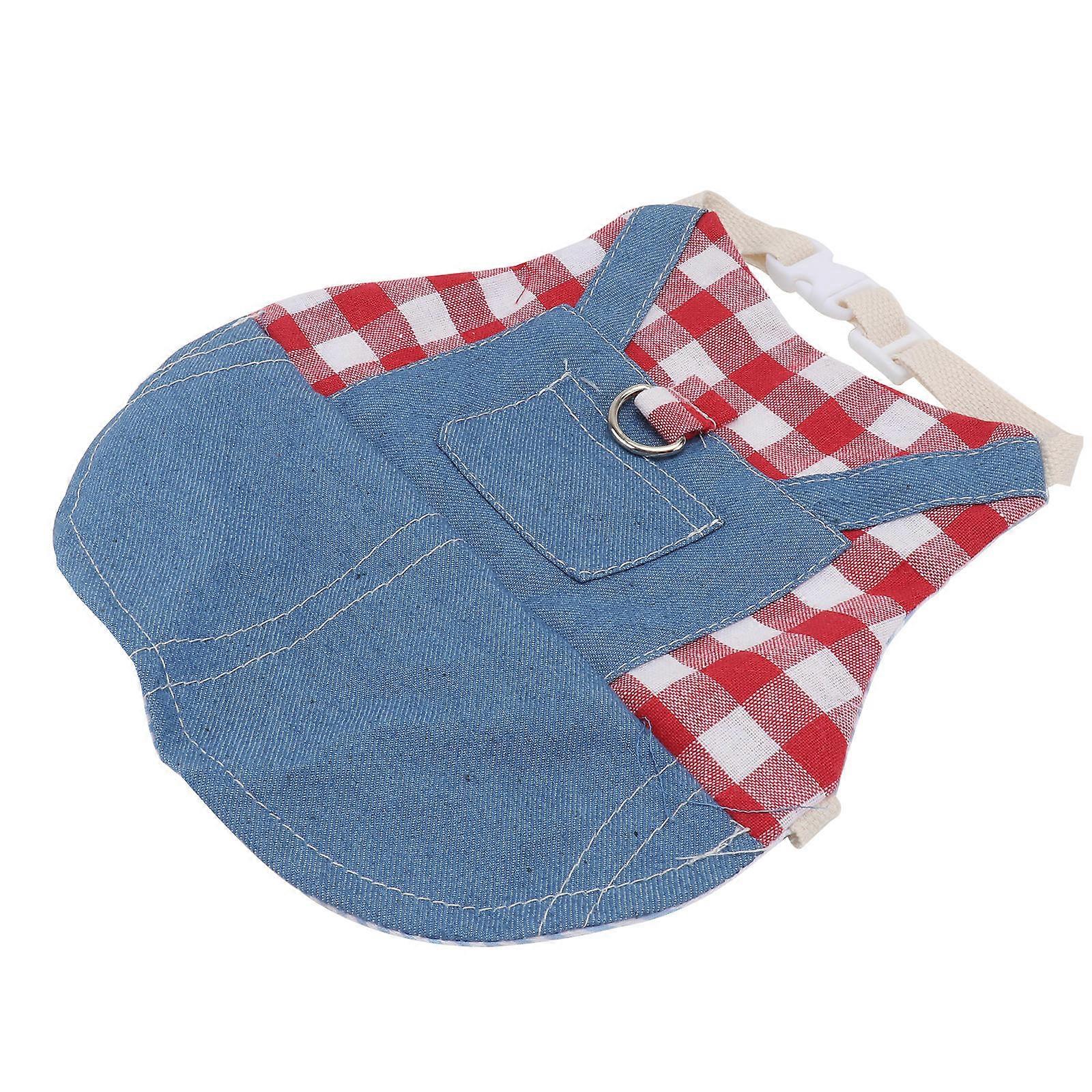 Knitted Pet Decoration Rabbit Clothes for Walking Pets Red Cloth Breathable 1 Set