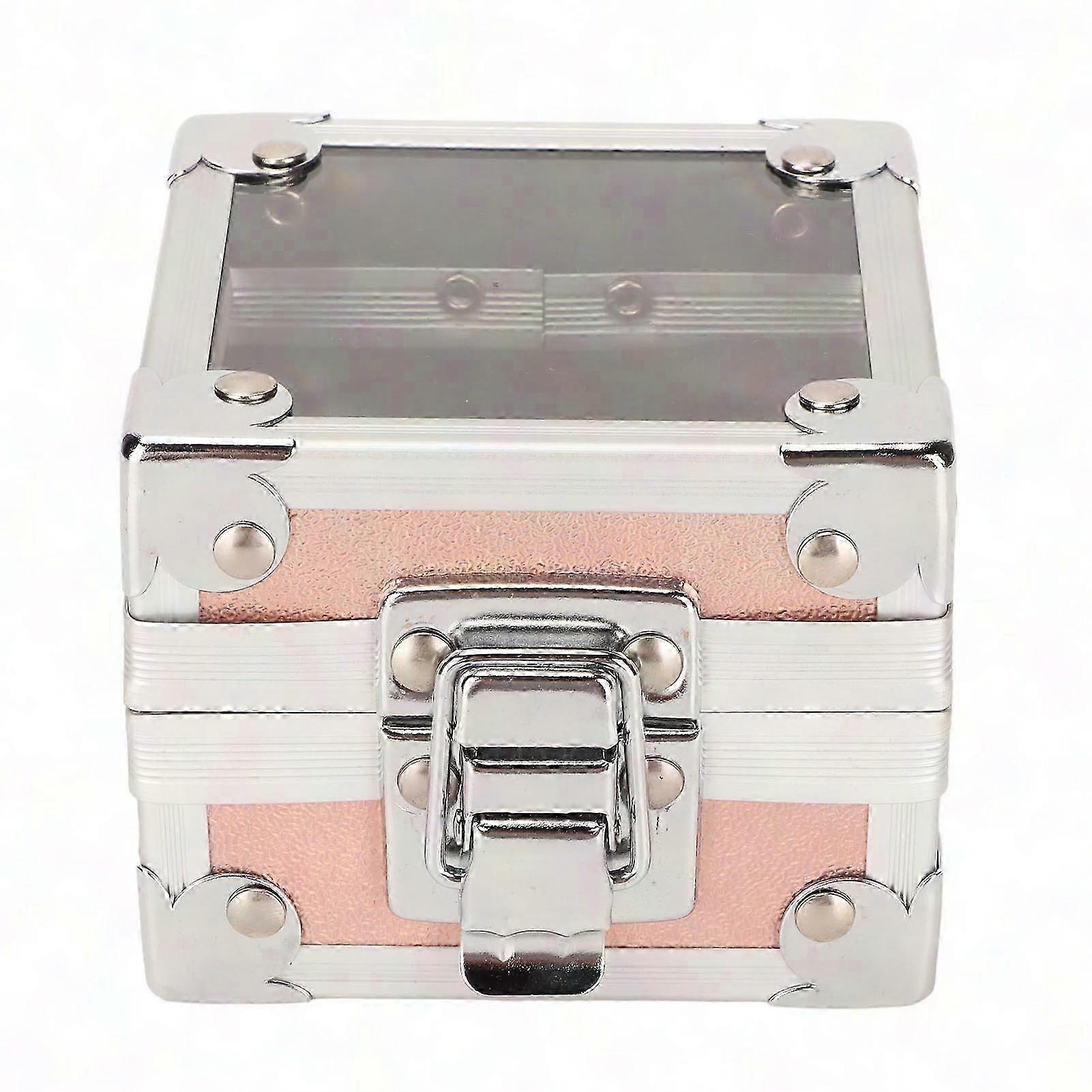 Nail Drill Bit Holder 25 Holes 3 Layer Sponge Transparent Flip Cover Rivet Reinforcement Dustproof Nail Drill Bit Displayer