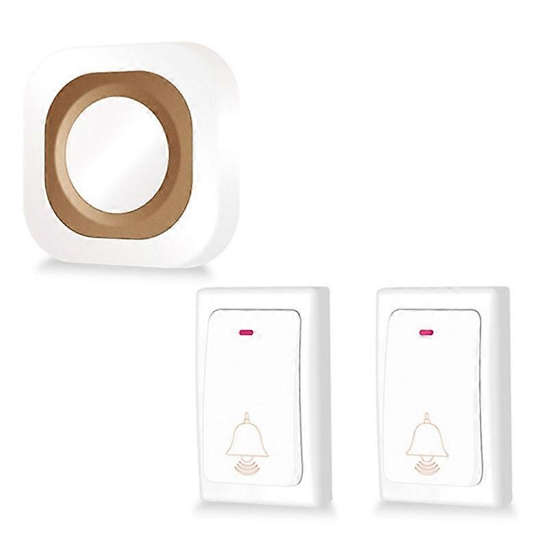 Flash Smart Wireless Doorbell 2 For 1 White