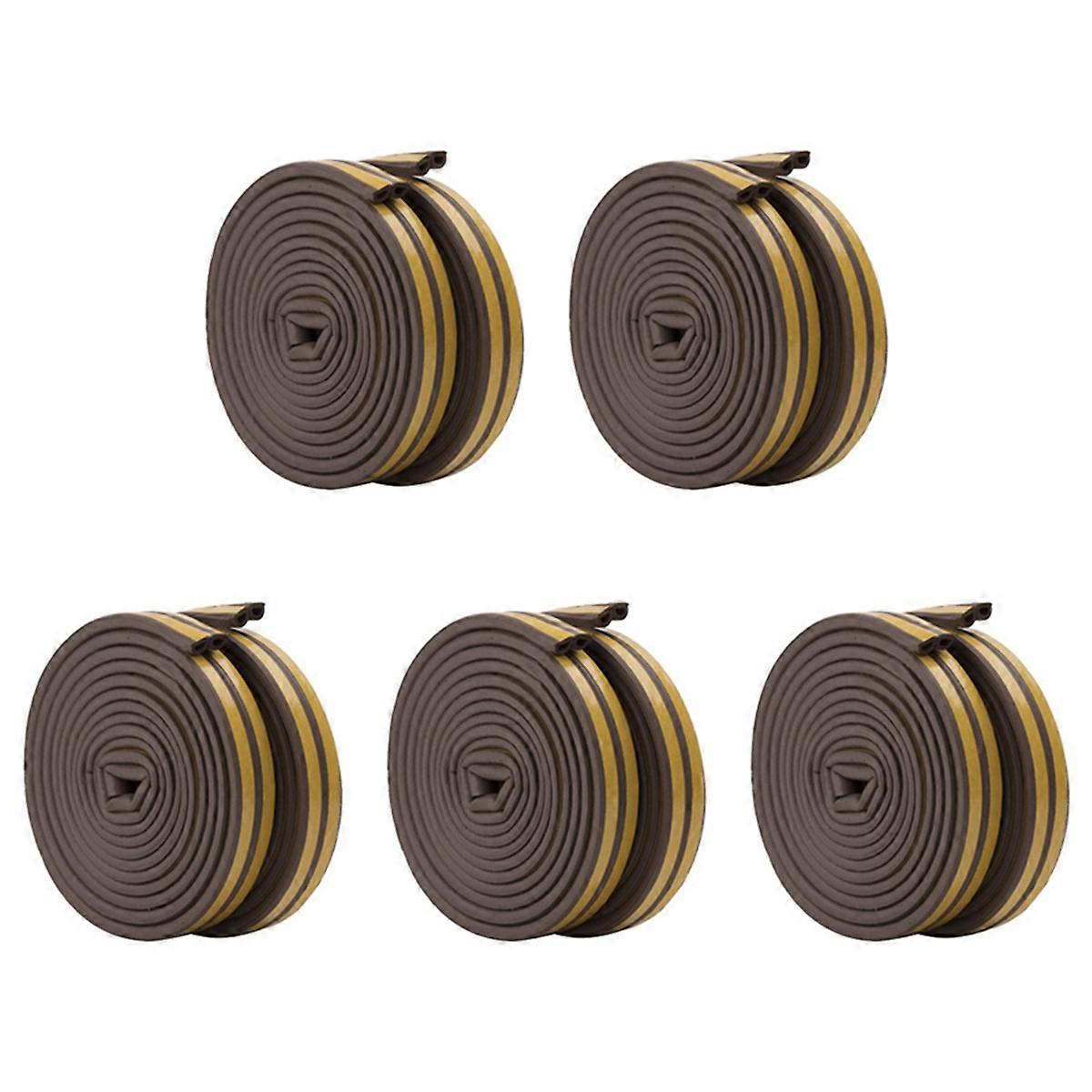 10 Roll EVA Seal Weather Strip Foam Tape D Type 10M Doors Draught Excluder Anti-Collision Seal Strip
