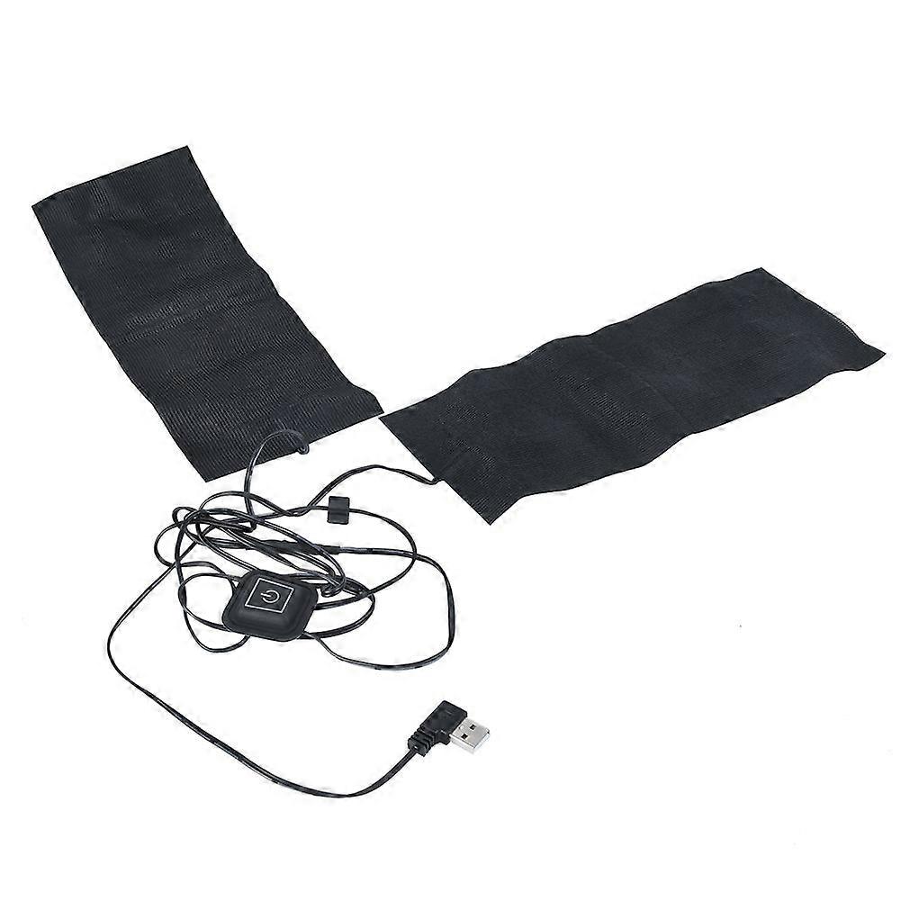 5V 2A USB Electric Heated Jacket Heating Pad Adjustable Temperature 2 in 1 Kit
