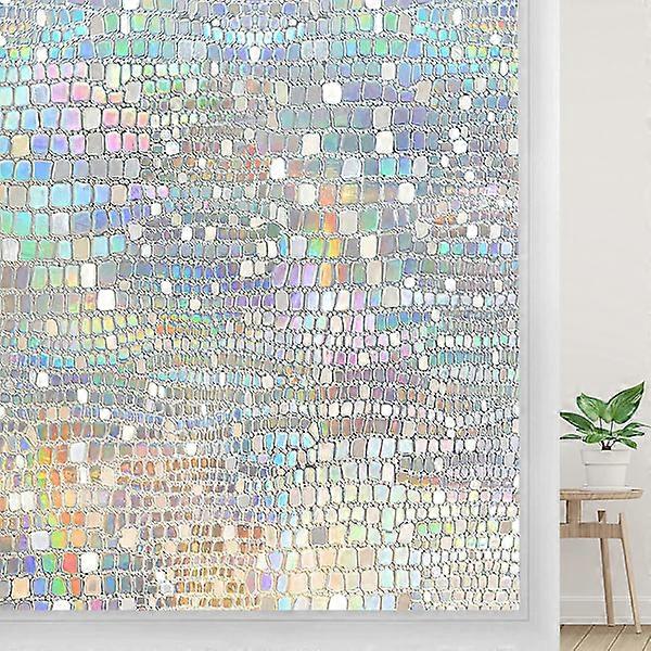 Myronsa Window Film for Privacy 3D Decorative Glass Window Decal 60cm x 2m