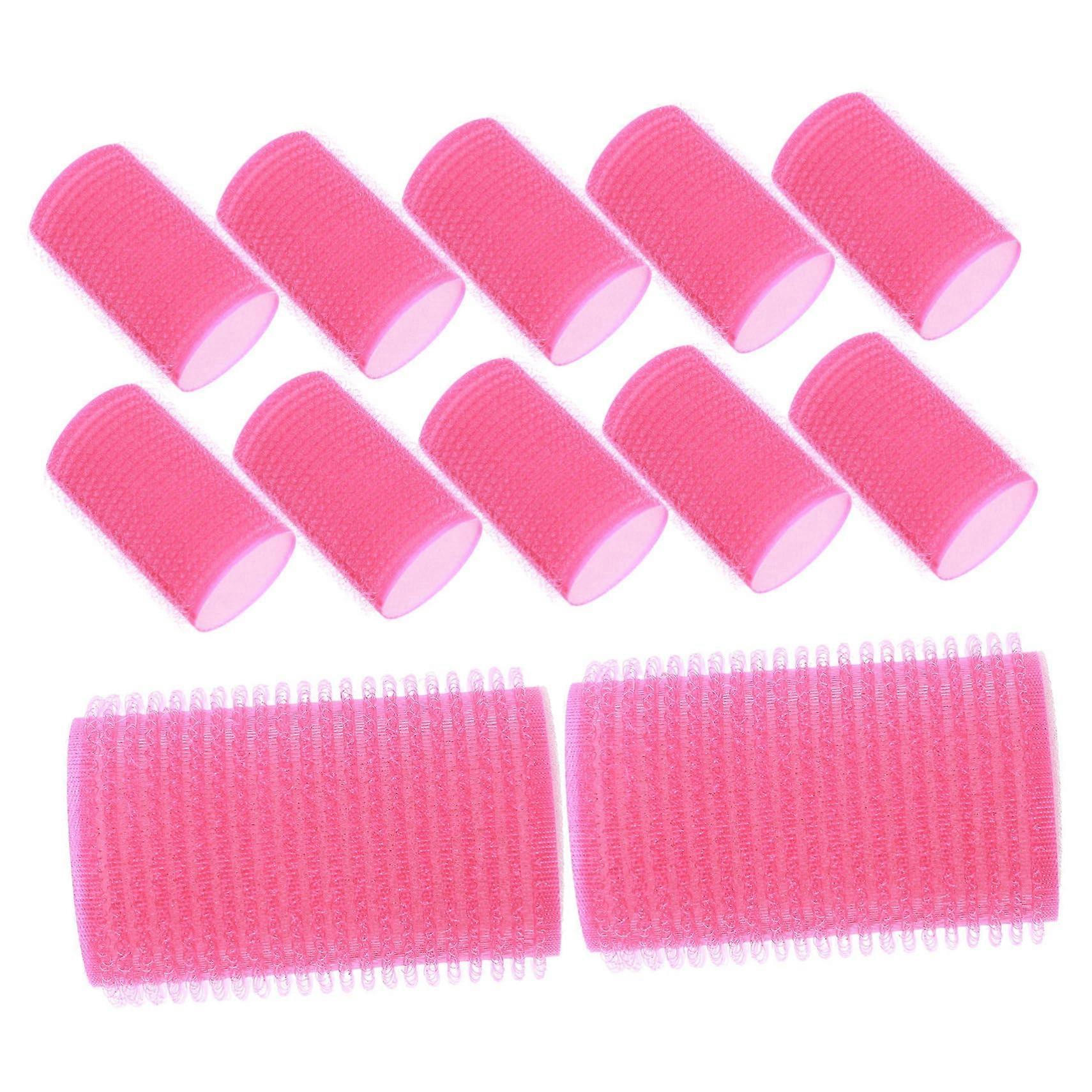 12pcs Self-Adhesive Hair Curler Sponge for Women - Ideal for Dry and Wet Hair, Soft Foam Curling Rollers