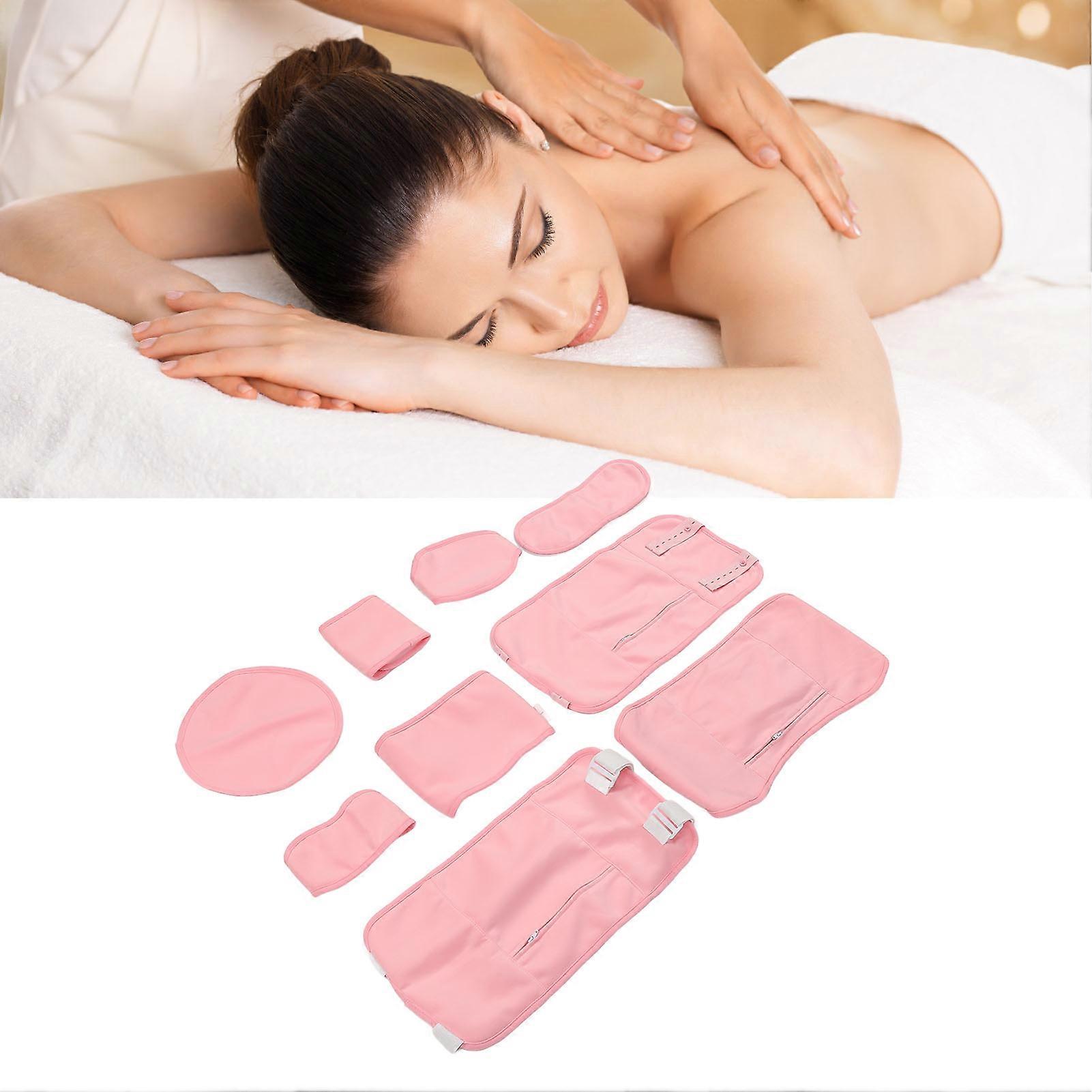 9PCS Reusable Castor Oil Pack Set Adjustable Soft Fabric Wrap